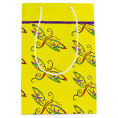 Farbenfrohe Libellen Mittlere Geschenktüte (Vorderseite)