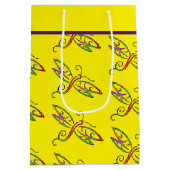 Farbenfrohe Libellen Mittlere Geschenktüte (Rückseite)