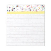 Farbenfrohe Libellen Notizblock (Vorderseite)