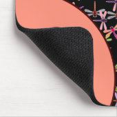 farbenfrohe Libellen personalisiert Mousepad (Ecke)