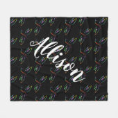 Farbenfrohe Libellen personalisierte Fleecedecke (Vorderseite (Horizontal))