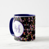 farbenfrohe Libellen, personalisierter Schleim Tasse (Vorderseite Links)