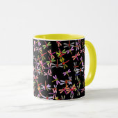 farbenfrohe Libellen, personalisierter Schleim Tasse (VorderseiteRechts)