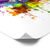 Farbenfrohe Libellen Poster (Ecke)