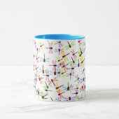 farbenfrohe Libellen Tasse (Zentrum)