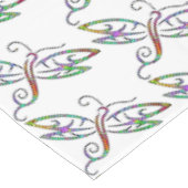Farbenfrohe Libellen Tischdecke (Schrägansicht)