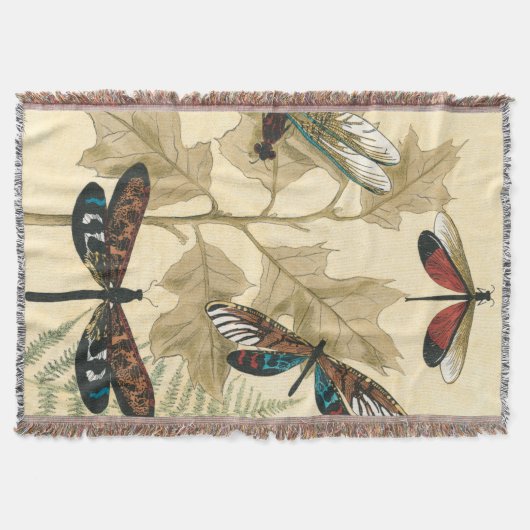 Farbenfrohe Libellen über den Blätter schweben Decke (Vorderseite)