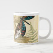 Farbenfrohe Libellen über den Blätter schweben Jumbo-Tasse (Rechts)