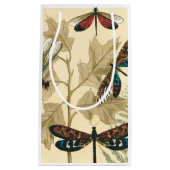 Farbenfrohe Libellen über den Blätter schweben Kleine Geschenktüte (Vorderseite)