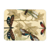 Farbenfrohe Libellen über den Blätter schweben Magnet (Horizontal)