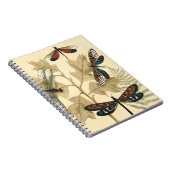 Farbenfrohe Libellen über den Blätter schweben Notizblock (Rechte Seite)