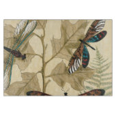 Farbenfrohe Libellen über den Blätter schweben Schneidebrett (Vorderseite)