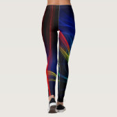 Farbenfrohe Lichteffekte Leggings (Rückseite)