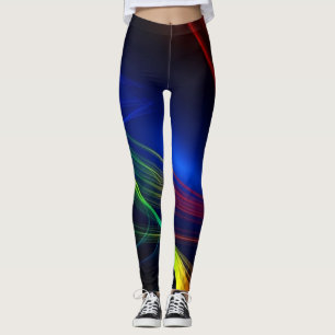 Farbenfrohe Lichteffekte Leggings