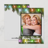 Farbenfrohe Lichter - 3x5 Weihnachtskarte Einladung (Vorne/Hinten)
