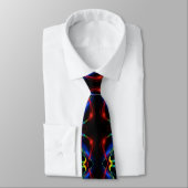 Farbenfrohe Lichter Black Neck Tie Krawatte (Gebunden)