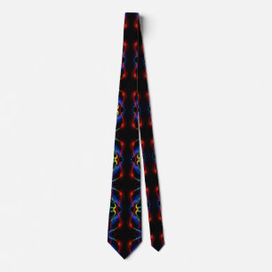 Farbenfrohe Lichter Black Neck Tie Krawatte