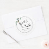 Farbenfrohe Lichter Gefallen Runder Aufkleber (Umschlag)