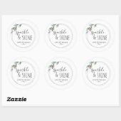 Farbenfrohe Lichter Gefallen Runder Aufkleber (Blatt)