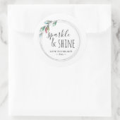 Farbenfrohe Lichter Gefallen Runder Aufkleber (Tasche)