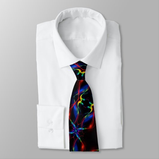Farbenfrohe Lichter Neck Tie Krawatte (Gebunden)