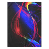 Farbenfrohe Lichter Schwarzes Tischfresko Tischdecke (Vorderseite)