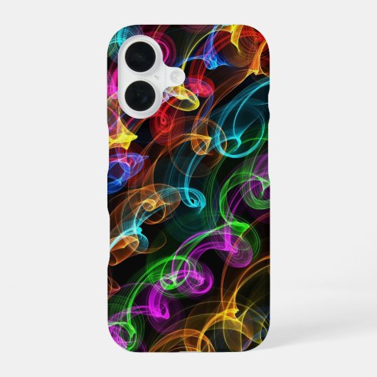 Farbenfrohe Lichtexplosion iPhone 16 Hülle (Rückseite)