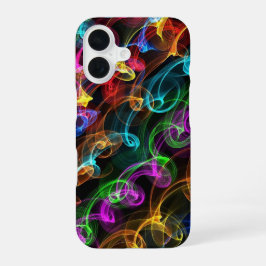 Farbenfrohe Lichtexplosion iPhone 16 Hülle