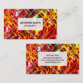 Farbenfrohe Lichtwege Visitenkarte (Vorne/Hinten)