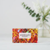 Farbenfrohe Lichtwege Visitenkarte (Stehend Vorderseite)