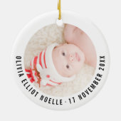 Farbenfrohe Liebe Frieden Freude und Baby Kisses N Keramikornament (Hinten)