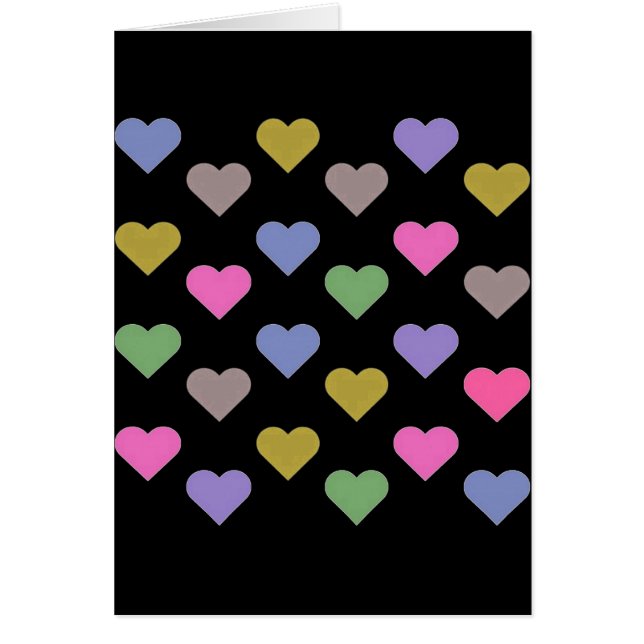 Farbenfrohe Liebe Herz (Vorne)