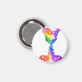 Farbenfrohe Liebe Magnet (Vorderseite/Rückseite)