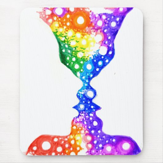 Farbenfrohe Liebe Mousepad (Vorne)