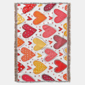 Farbenfrohe Liebe Muster Decke (Vorderseite Vertikal)
