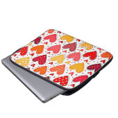 Farbenfrohe Liebe Muster Laptopschutzhülle (Vorne Knopf)