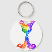 Farbenfrohe Liebe Schlüsselanhänger (Vorderseite)