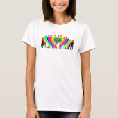 Farbenfrohe Liebe T - Shirt (Vorderseite)