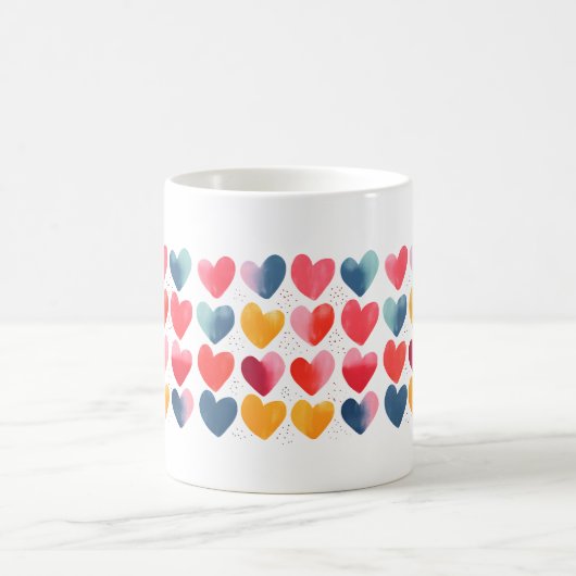 Farbenfrohe Liebe Tasse (Mittel)