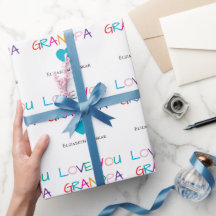 Farbenfrohe "Liebe You Opa" - Spaß & Herz