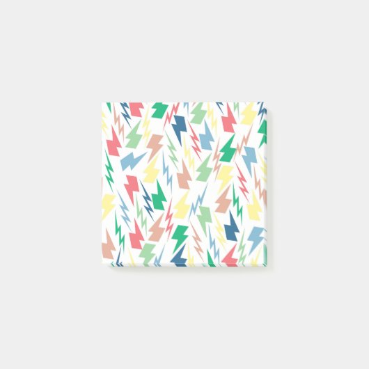 Farbenfrohe Lightning Fun Back-to-School-Geschicht Post-it Klebezettel (Vorderseite)