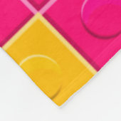 Farbenfrohe Lila Gebäude Blöcke nach Maß Fleecedecke (Ecke)