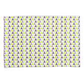 Farbenfrohe Lila Geometrie des Limes Kissenbezug (Vorderseite-Rechts)