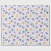 Farbenfrohe lila Kleber-Blätter Packpapier (Flach)