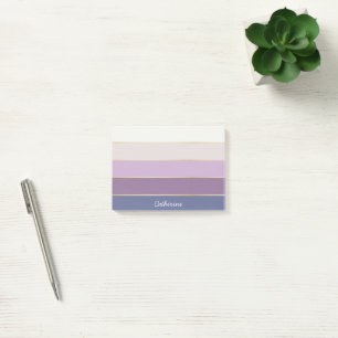 Farbenfrohe Lila, Personalisierte Farbstreifen Post-it Klebezettel