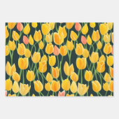 Farbenfrohe Lila Rot-Gelb-Wasserfarbe Tulip Geschenkpapier Set (Vorderseite 3)