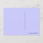 Farbenfrohe Lila Spiralen Herzkunst Hallo Postkarte (Rückseite)