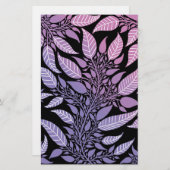 Farbenfrohe Lila und rosa Leafondesign Seifenwrap (Vorne/Hinten)