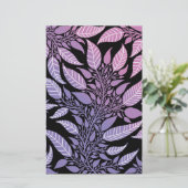 Farbenfrohe Lila und rosa Leafondesign Seifenwrap (Stehend Vorderseite)