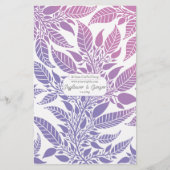 Farbenfrohe Lila und rosa Leafondesign Seifenwrap (Vorderseite)